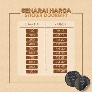 Sticker Doorgift